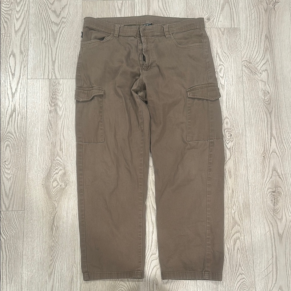 Ring of Fire Brown Cargo Pants with Relaxed Fit